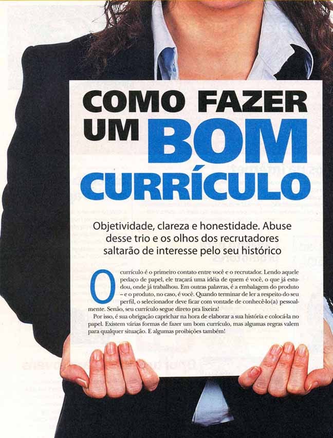 Maior preocupação dos jovens é tornar o currículo ...